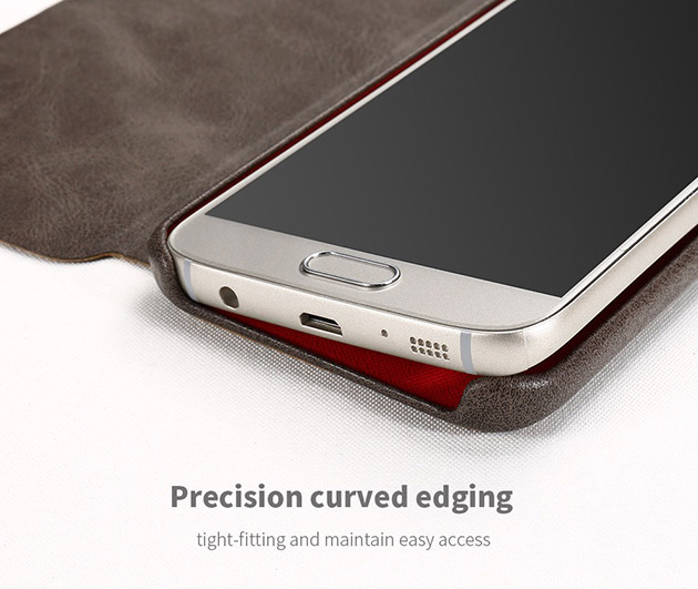 เคสฝาพับหนังฟอก S7 Edge เคส S7 Edge ฝาพับตั้งได้